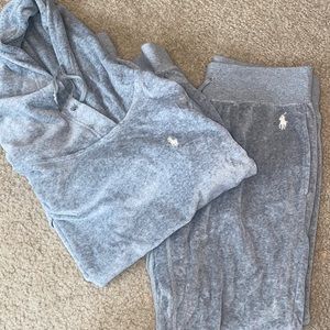 Polo by Ralph Lauren Velour track suit.